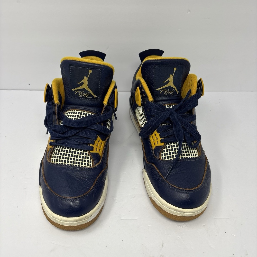 Air Jordan 4 Retro Dunk From Above Navy Gold Men's Size 10 308497-425
